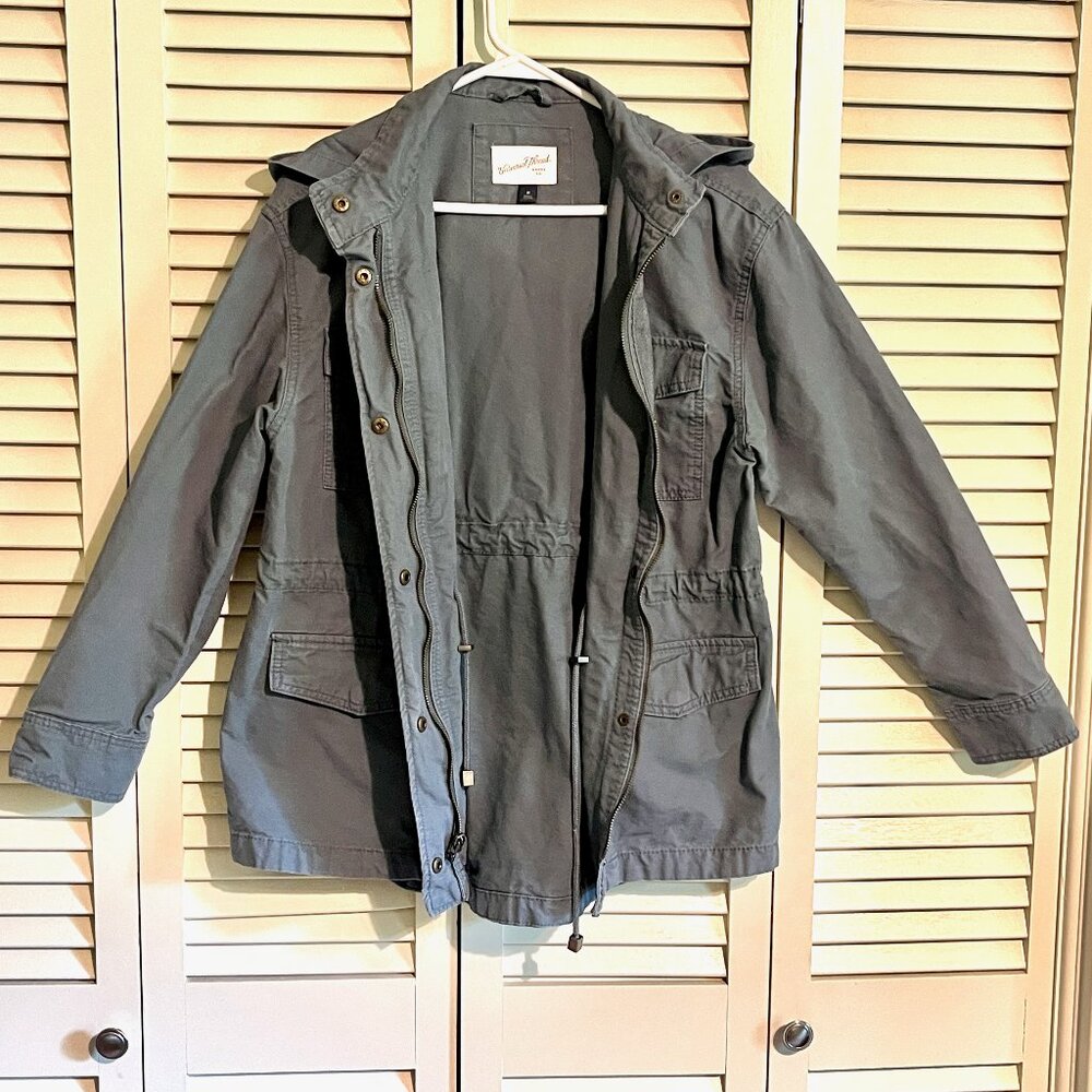 Universal Thread Utility Field Jacket * Sz Med * Hood * Green * Well Made - Picture 4 of 5